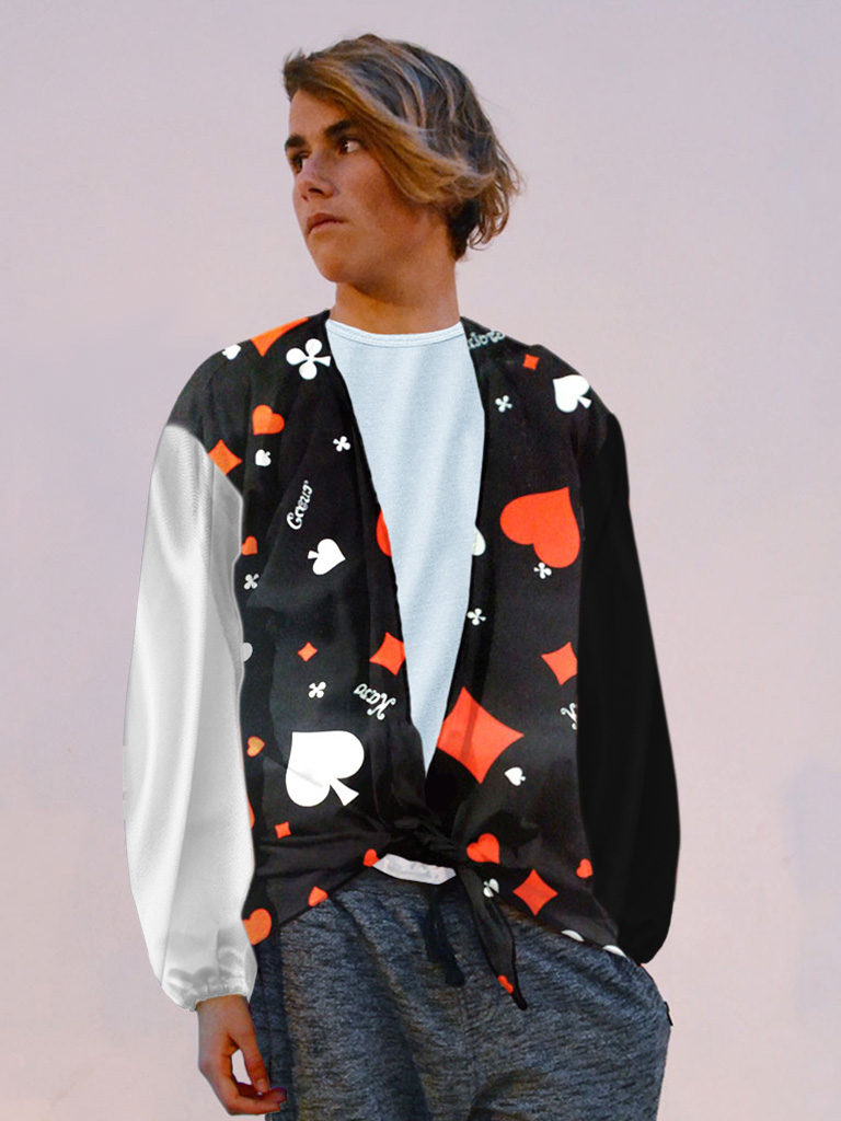 Camisa para fiestas en raso hombre