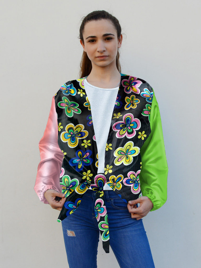 Camisa para fiestas en raso mujer