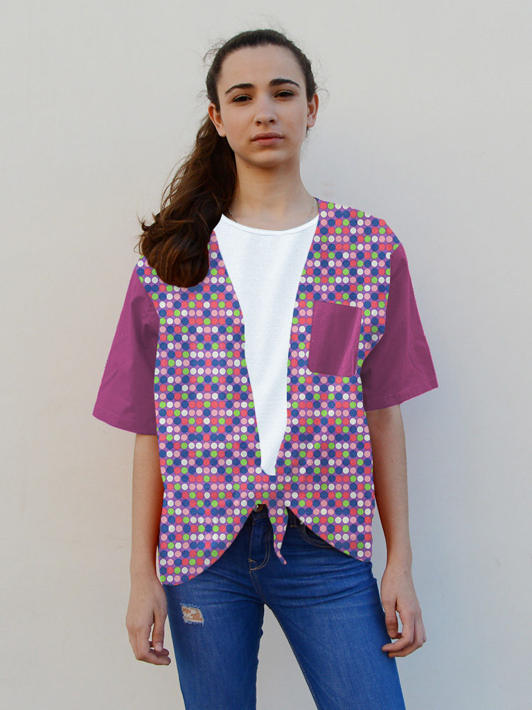 Camisa de fiestas en algodón para mujer
