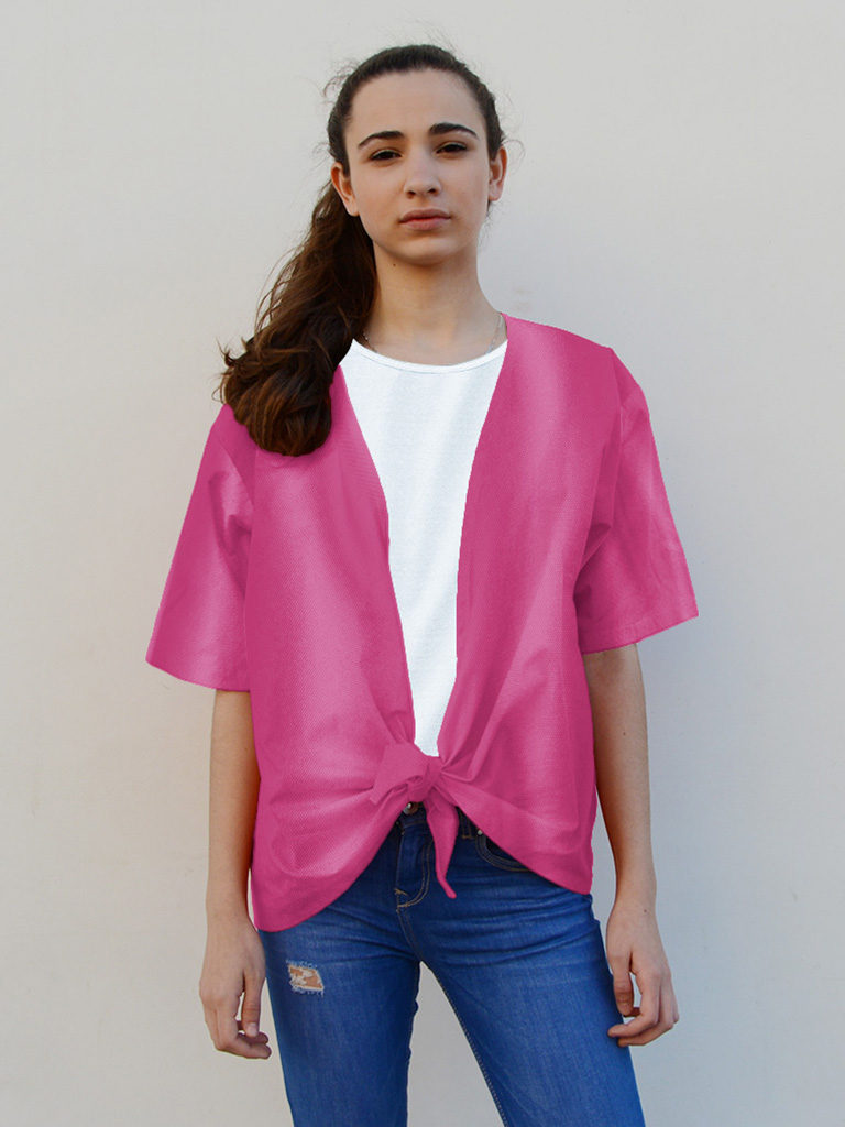 Camisa para fiestas en raso mujer