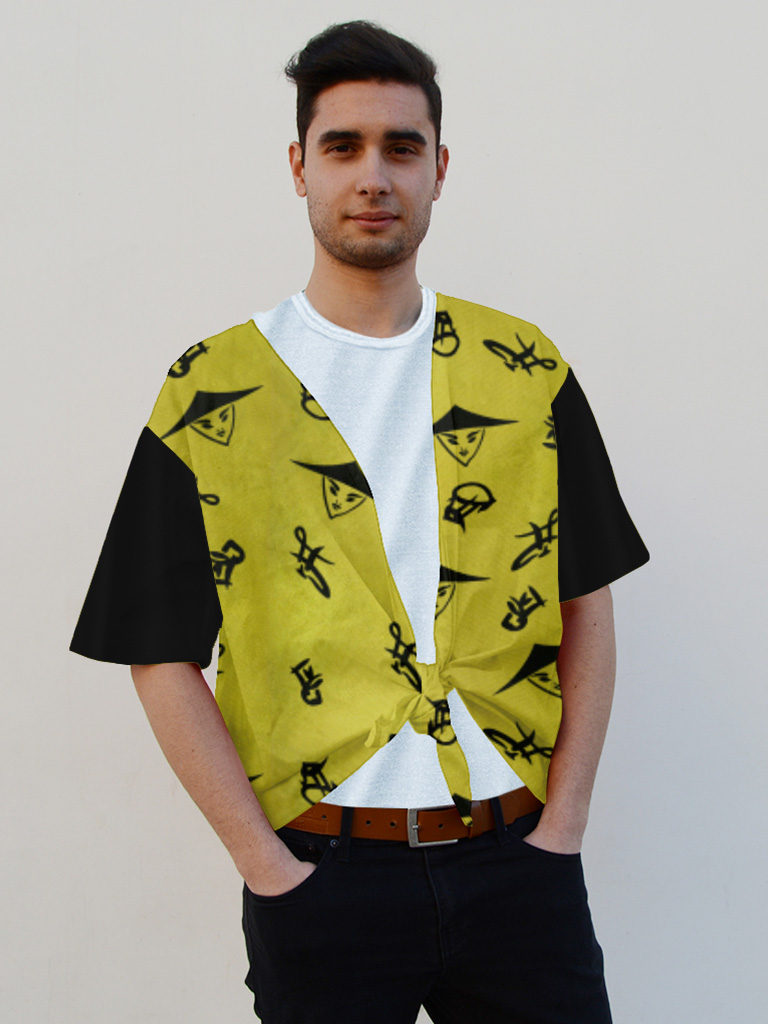 Camisa para fiestas en raso hombre