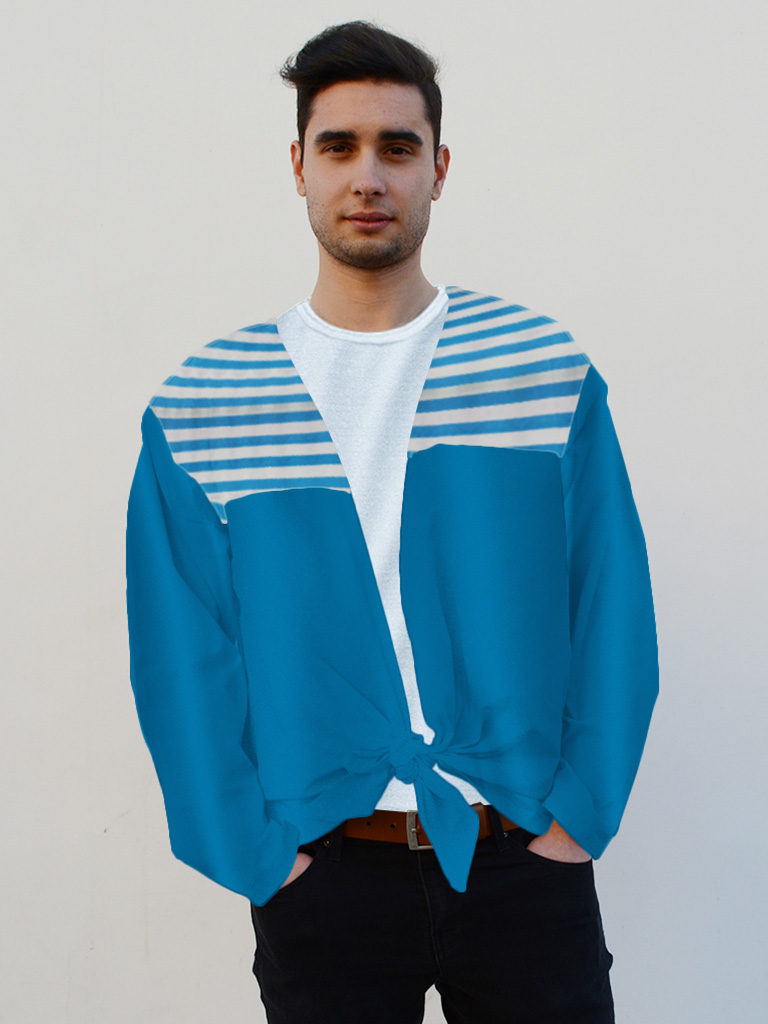 Camisa para fiestas en raso para hombre