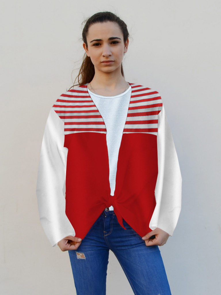 Camisa para fiestas en raso para mujer