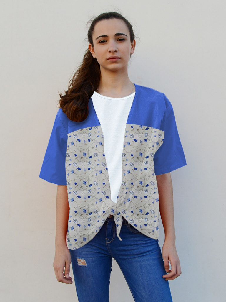 Camisa de fiestas en algodón para mujer